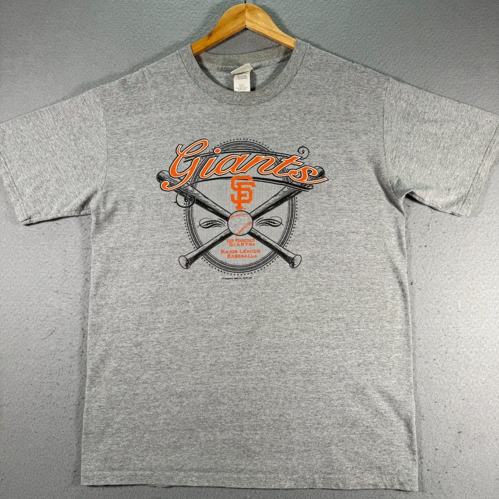 San‎ Francisco Giants T-Shirt Mens Large Gray Logo MLB Baseball Lee Sports Y2K